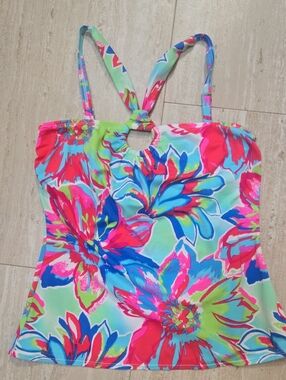 Relativity Multi-Color Floral Tankini Top